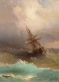 Ivan Aiwasowski Schiff im stürmischen Meer Meereswellen